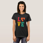 Love Graphic Horse Lover Equestrian Rider Horses F Tシャツ (正面フル)