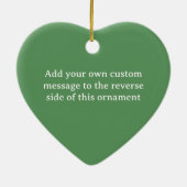 Love Gray Cats - Beautiful Nebelung – あなたのテキスト セラミックオーナメント (裏面)