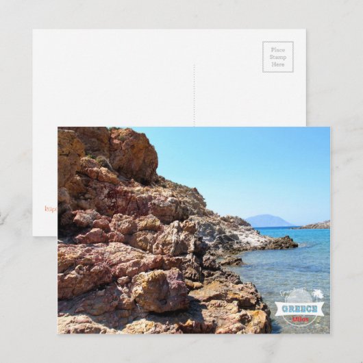 Love Greece Milosはがき ポストカード (正面/裏面)