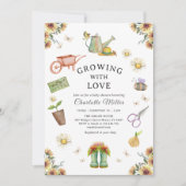 Love Green Baby Showerで成長|過去記事 招待状 (正面)