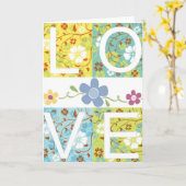Love Greeting Card カード (黄色い花)