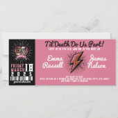 Love Groove Rock and Roll Wedding Invitation 招待状 (裏面)