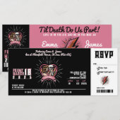 Love Groove Rock and Roll Wedding Invitation 招待状 (正面/裏面)