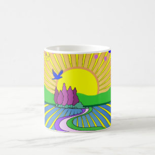 Love Groovy 60sサイケデリックの夏70s コーヒーマグカップ