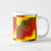 Love, Grounded in Gratitude | Inspirational Valent ジャンボコーヒーマグカップ (右)