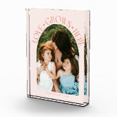 Love Grows Here モダンアーチ ピーチ フォトブロック (右)
