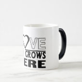 love grows here モーフィングマグカップ (正面右)