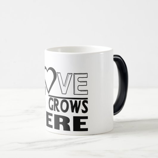 love grows here モーフィングマグカップ (正面右)