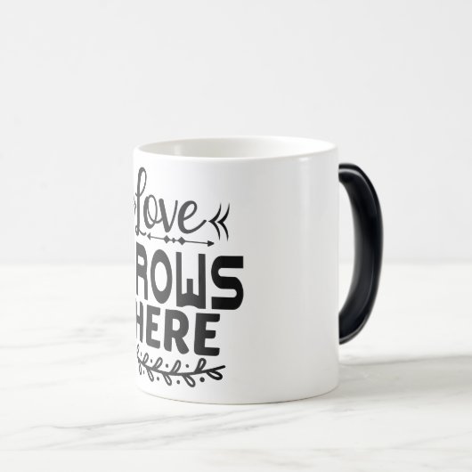 love grows here モーフィングマグカップ (正面右)