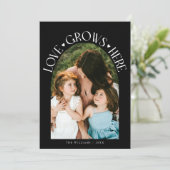 Love Grows Here Black Arch Valentines Day シーズンカード (スタンド正面)