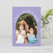 Love Grows Here Lilac Arch Valentines Day シーズンカード (スタンド正面)