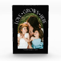 Love Grows Here Modern Arch Black