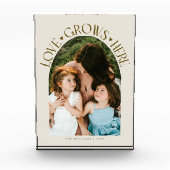 Love Grows Here Modern Arch Cream フォトブロック (正面)