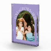 Love Grows Here Modern Arch Lilac フォトブロック (右)