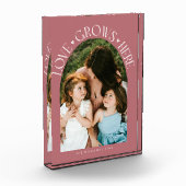 Love Grows Here Modern Arch Pink フォトブロック (左)