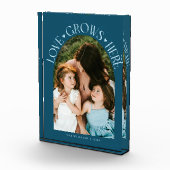 Love Grows Here Modern Arch Teal フォトブロック (右)