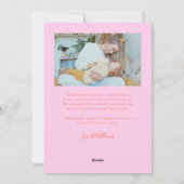 Love Grows Here Orange Pink Arch Valentines Day シーズンカード (裏面)