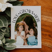 Love Grows Here White Arch Valentines Day シーズンカード