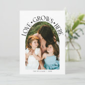 Love Grows Here White Arch Valentines Day シーズンカード (スタンド正面)