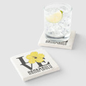 LOVE Hanamulu Hawaii ストーンコースター (横)