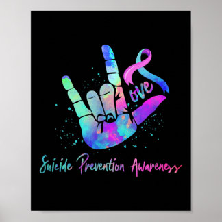 Love Hand Sign Suicide Prevention Awareness Week S ポスター