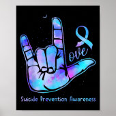 Love Hand Sign Suicide Prevention Awareness Week S ポスター (正面)