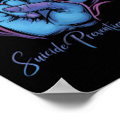 Love Hand Sign Suicide Prevention Awareness Week S ポスター (角)