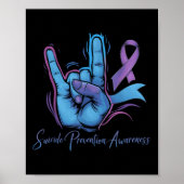 Love Hand Sign Suicide Prevention Awareness Week S ポスター (正面)