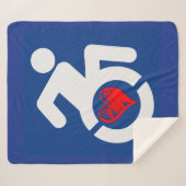 Love Handiced シェルパブランケット (正面(横))