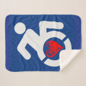 Love Handiced シェルパブランケット (正面(横))