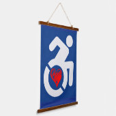 Love Handiced 吊り下げ型タペストリー (傾斜あり)