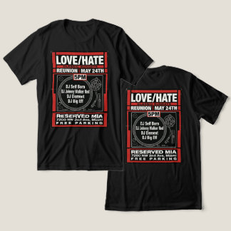 LOVE/HATE クラシックサンデー 再会Tシャツ #2 トライブレンドTシャツ