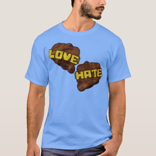 Love Hate Funny Tシャツ (正面)