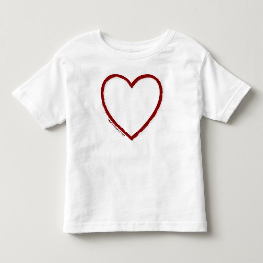 Love & Hate Kid Shirtテンプレート トドラーTシャツ (正面)