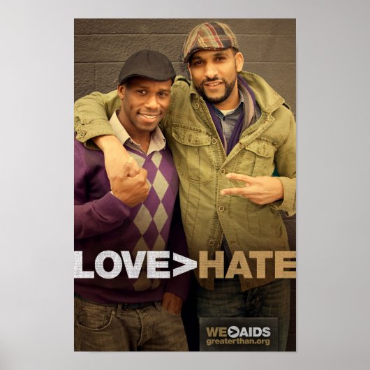 LOVE > HATE Poster ポスター (正面)