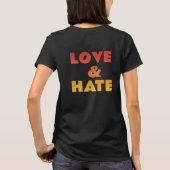 Love & Hate Tシャツ (裏面)