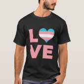Love He Transgender Flag Tシャツ (正面)