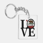 LOVE Healdsburgカリフォルニア キーホルダー (正面左)