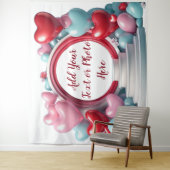 Love Heart Balloon Arch Backdrop タペストリー (インサイチュ)