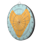 LOVE HEART COMBINATION COLORS BY MASANSER ダーツボード (正面右)