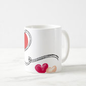 Love Heart Cute  コーヒーマグカップ (正面右)