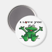 love heart frog マグネット (正面/裏面)