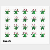 love heart frog ラウンドシール (シート)