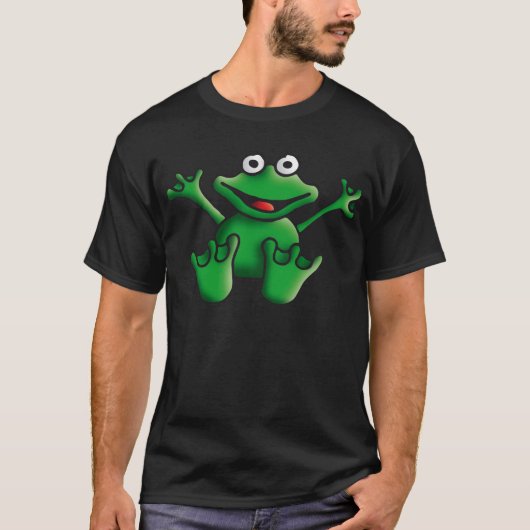 love heart frog tシャツ (正面)