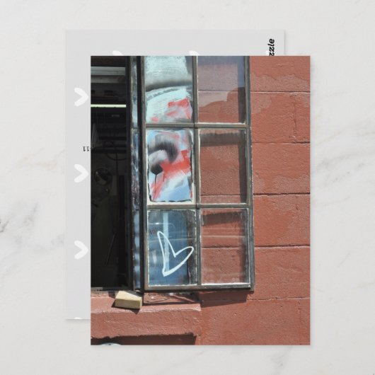 Love heart graffiti ポストカード (正面/裏面)