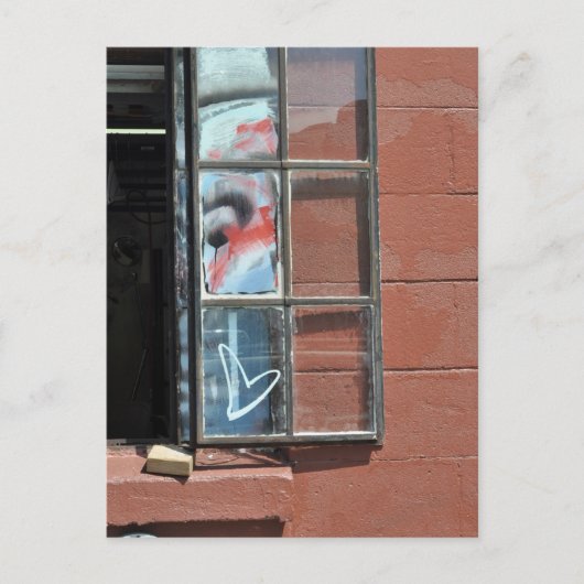 Love heart graffiti ポストカード (正面)