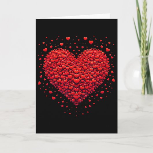 Love Heart Graphic Valentine's Day Valentine Women カード (正面)