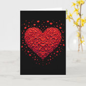 Love Heart Graphic Valentine's Day Valentine Women カード (黄色い花)