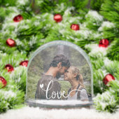 Love Heart Modern Script Photo (クリスマス)