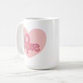 Love Heart Mug コーヒーマグカップ (正面左)